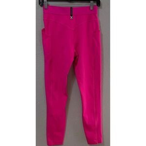 Savage X Fenty Womens High Waisted Pocket Leggings Neon Pink Activewear